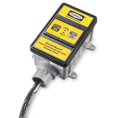 Hubbell Incorporated Hubbell Incorporated GFHW23105 Hard Wired GFCI 30 A Yellow 240VAC video accessory — product photo