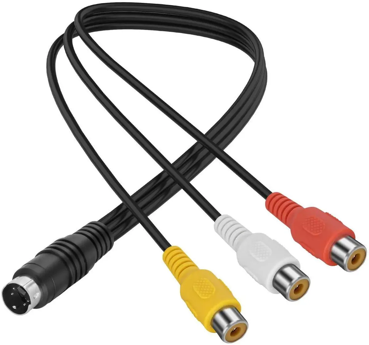 Vszerda Vszerda 4 Pin S-Video Male to 3 RCA Female Adapter Cable 0.3m — product photo