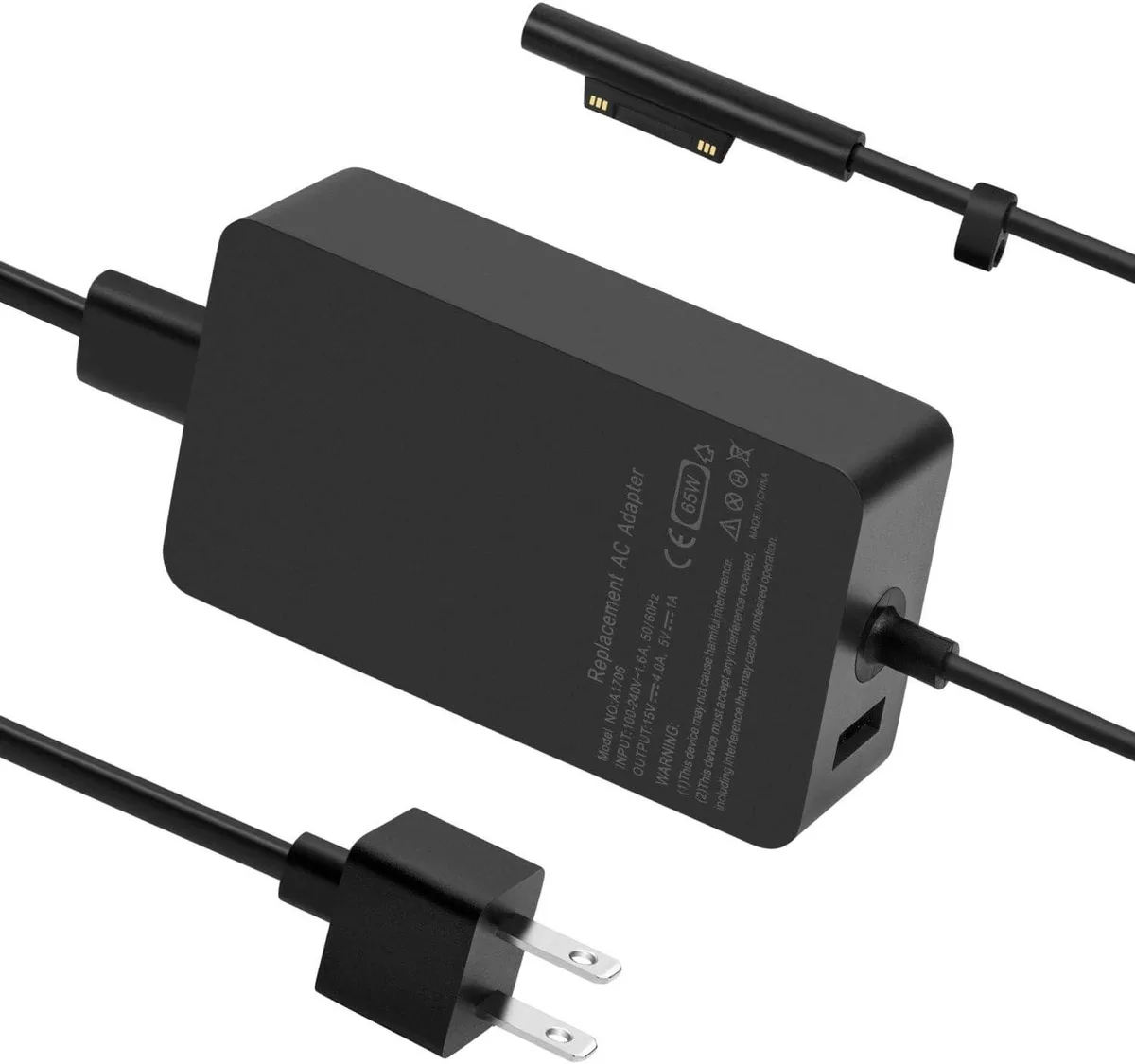 myVolts myVolts 65W USB AC Adapter for Microsoft Surface 6.2ft — product photo