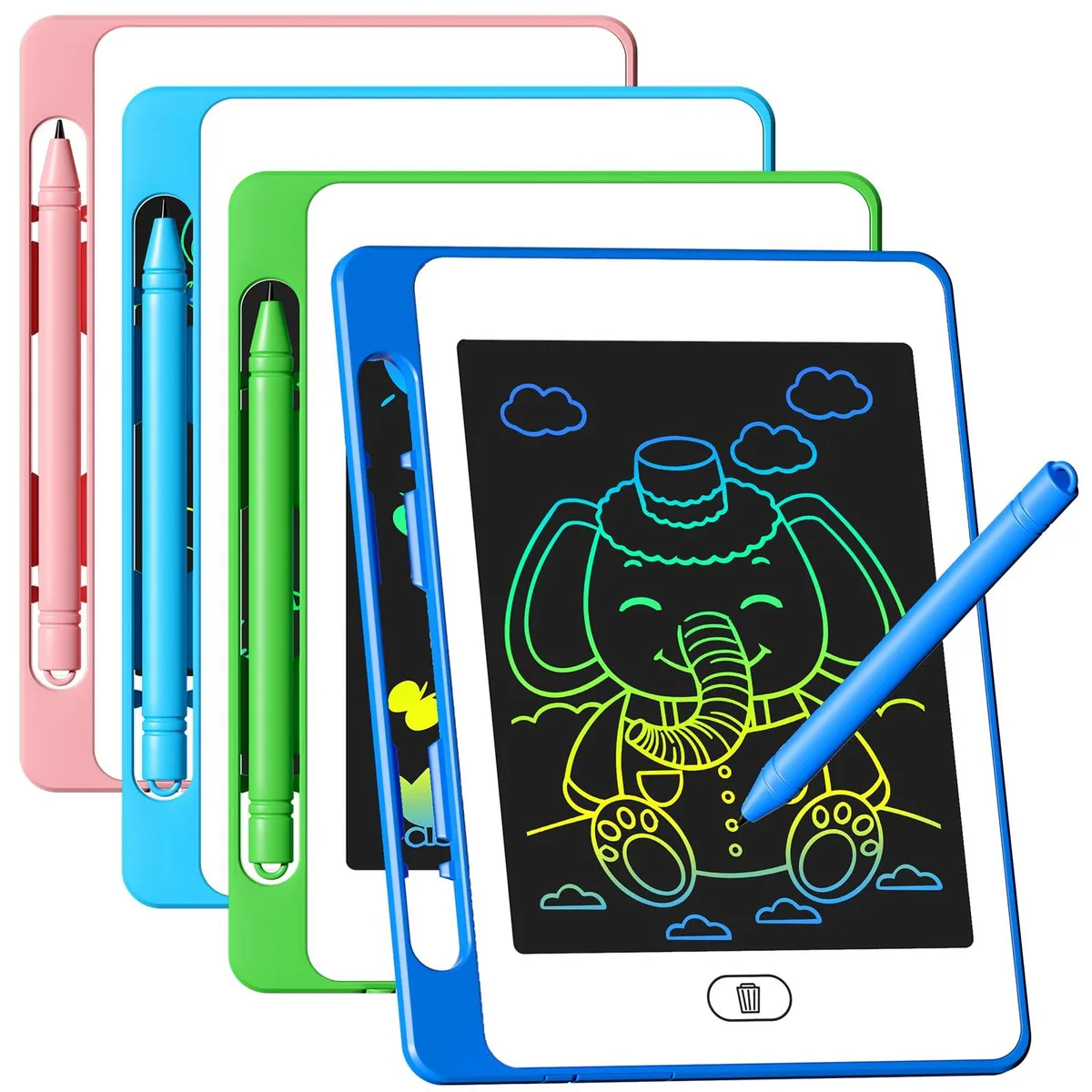  OMXDG OX4M269 4 Pack LCD Writing Tablet 6.5 Inch — product photo