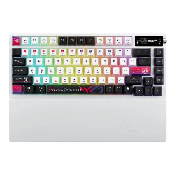 ASUS ASUS ROG Azoth X 75% gaming keyboard NX Snow V2 — product photo