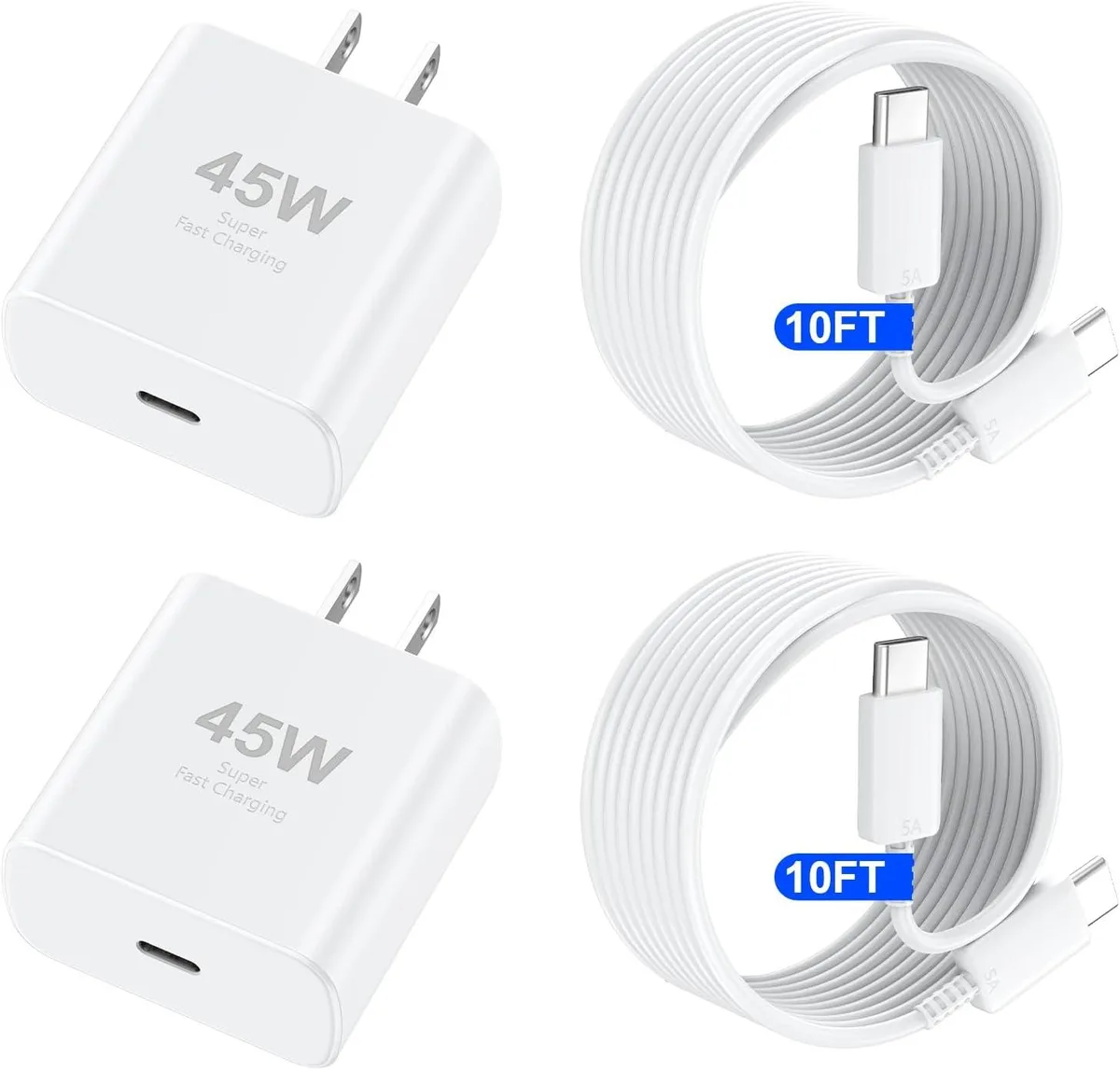 ONITOON ONITOON 45W USB-C Wall Charger with 10ft Cable — product photo