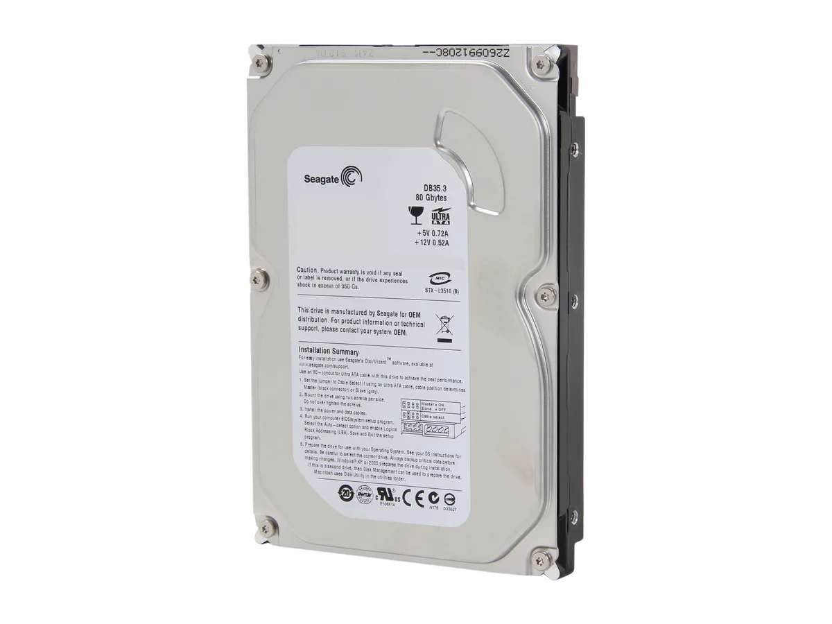 Seagate Seagate ST380215ACE 80GB 7200 RPM 2MB IDE 3.5" internal hard drive — product photo