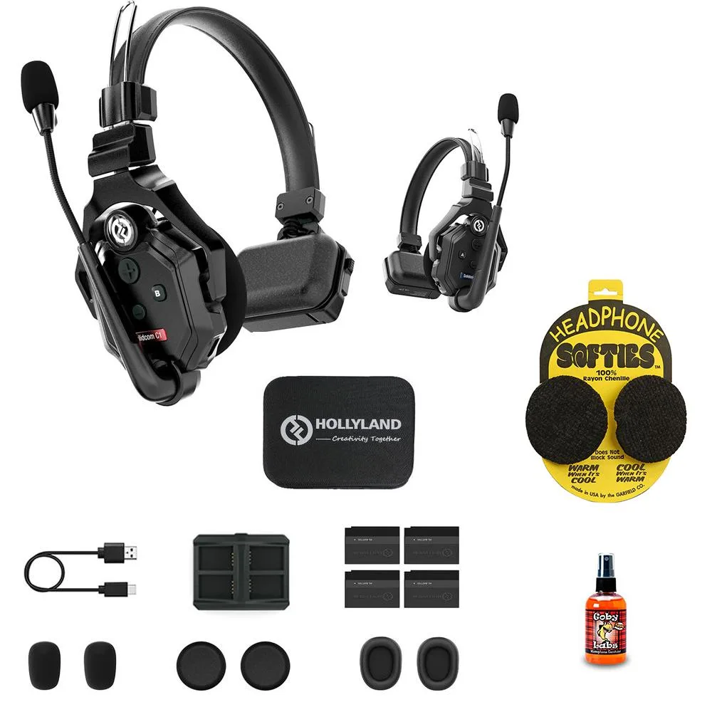 Hollyland Hollyland Solidcom C1-2S Wireless DECT Intercom System 1.9 GHz 2 Headsets Bundle — product photo