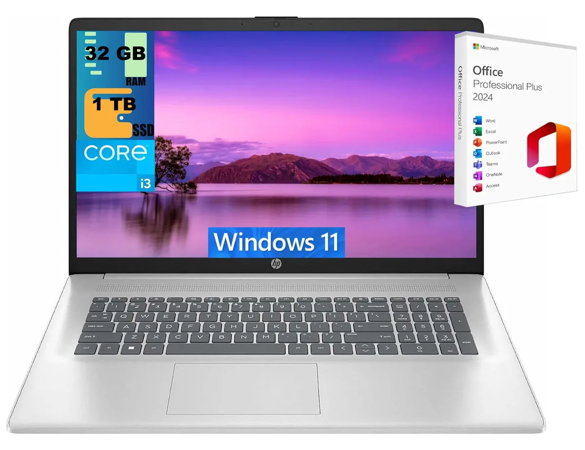 HP HP 17 Laptop i3-N305 17.3" 16GB 512GB — product photo