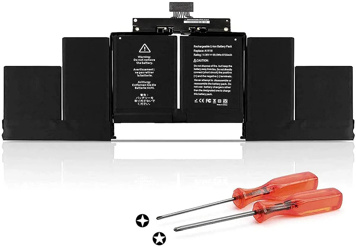 myVolts myVolts A1618 laptop battery 11.36V 99.5Wh 6-cell for MacBook Pro 15" Retina A1398 Mid 2015 — product photo