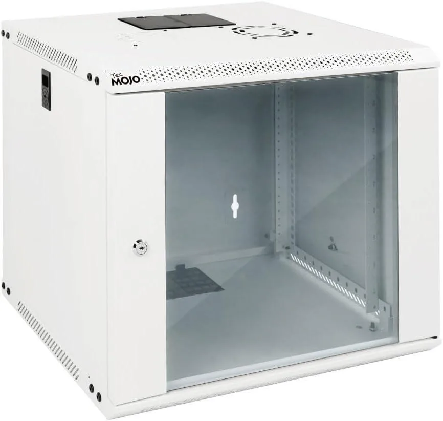 TAURKENAM TAURKENAM 9U Wall Mount Server Rack 19" 17.7" Depth White — product photo