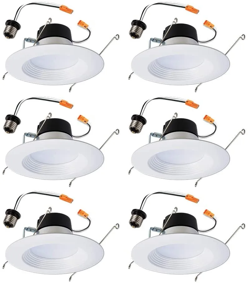 GE Lighting GE Lighting Halo RL460WH930PKBP 6PK 4 in LED Recessed Lighting 3000K 600lm 90CRI 6 Pack — product photo