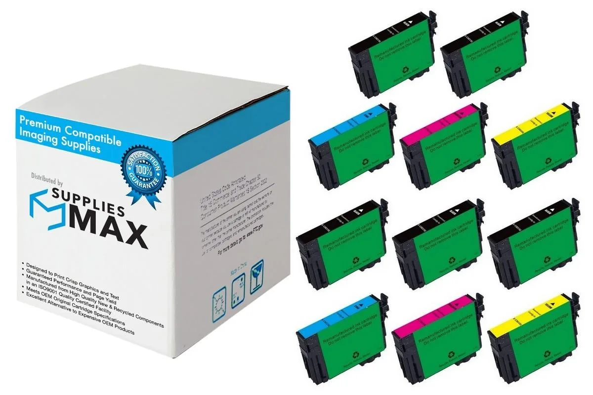 SuppliesMax SuppliesMax T202XL High Yield Inkjet Combo Pack 5BK 2CMY — product photo
