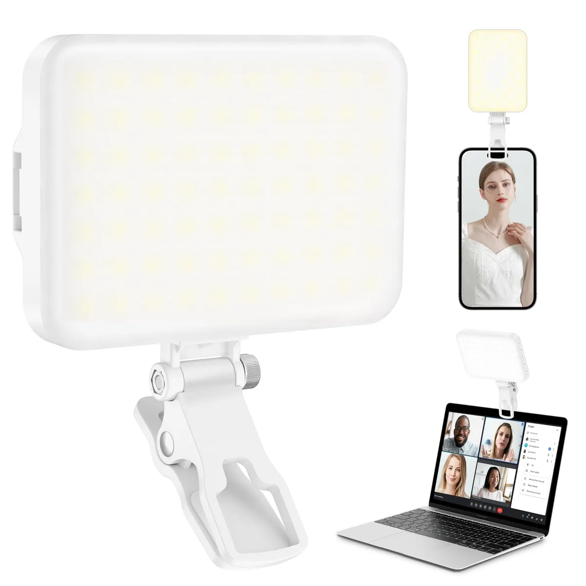 Neewer D6-02-CA 60 LED Lighting Pearl White 2200mAh CRI 97+ — product photo