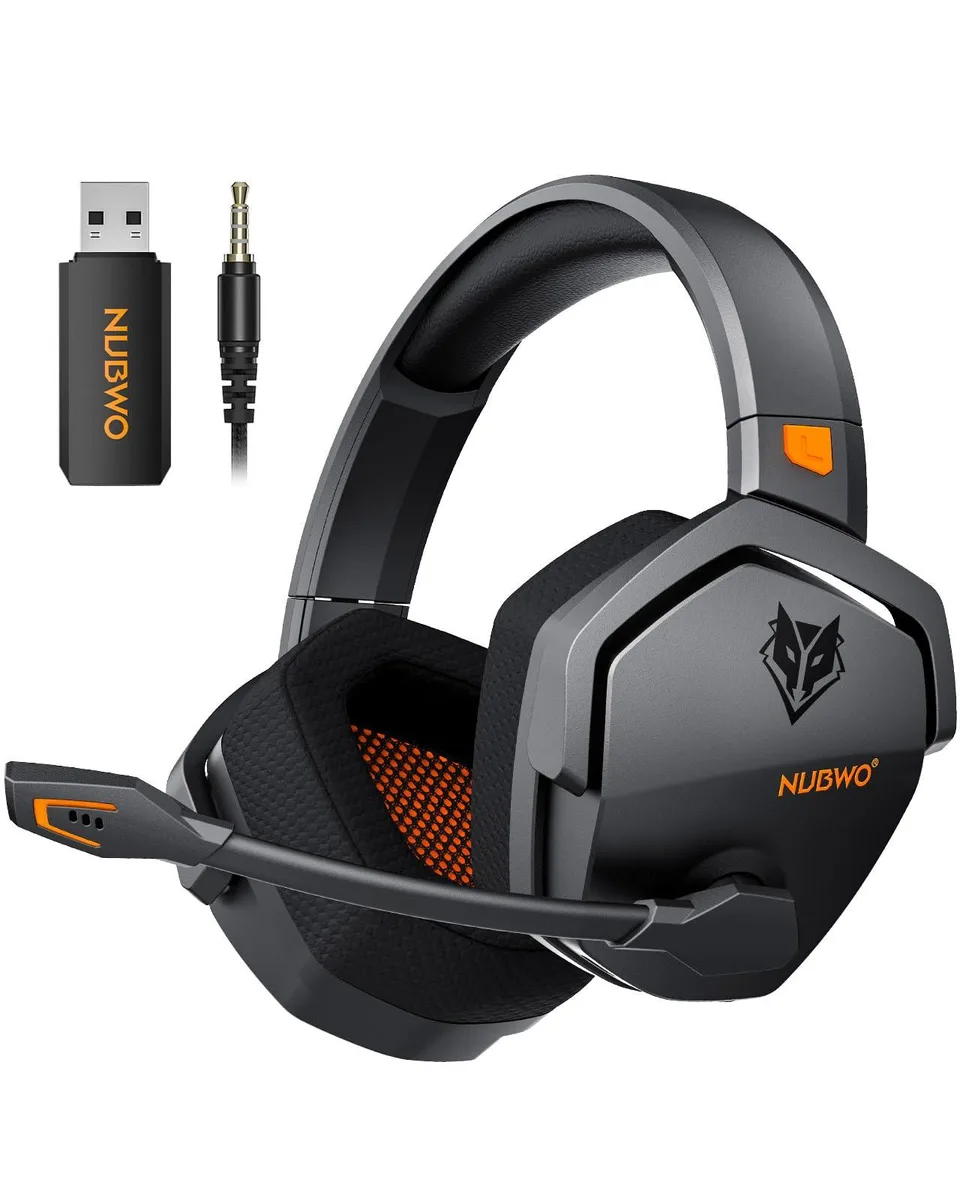 NU 3031 G06-BT Wireless Gaming Headset Orange 100h 2.4GHz Bluetooth 5.3 3.5mm 50mm 350g — product photo