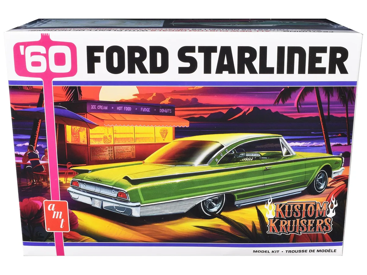 AMT AMT AMT1472M 1960 Ford Starliner 1/25 Scale Hobby Collectible 118 Parts — product photo
