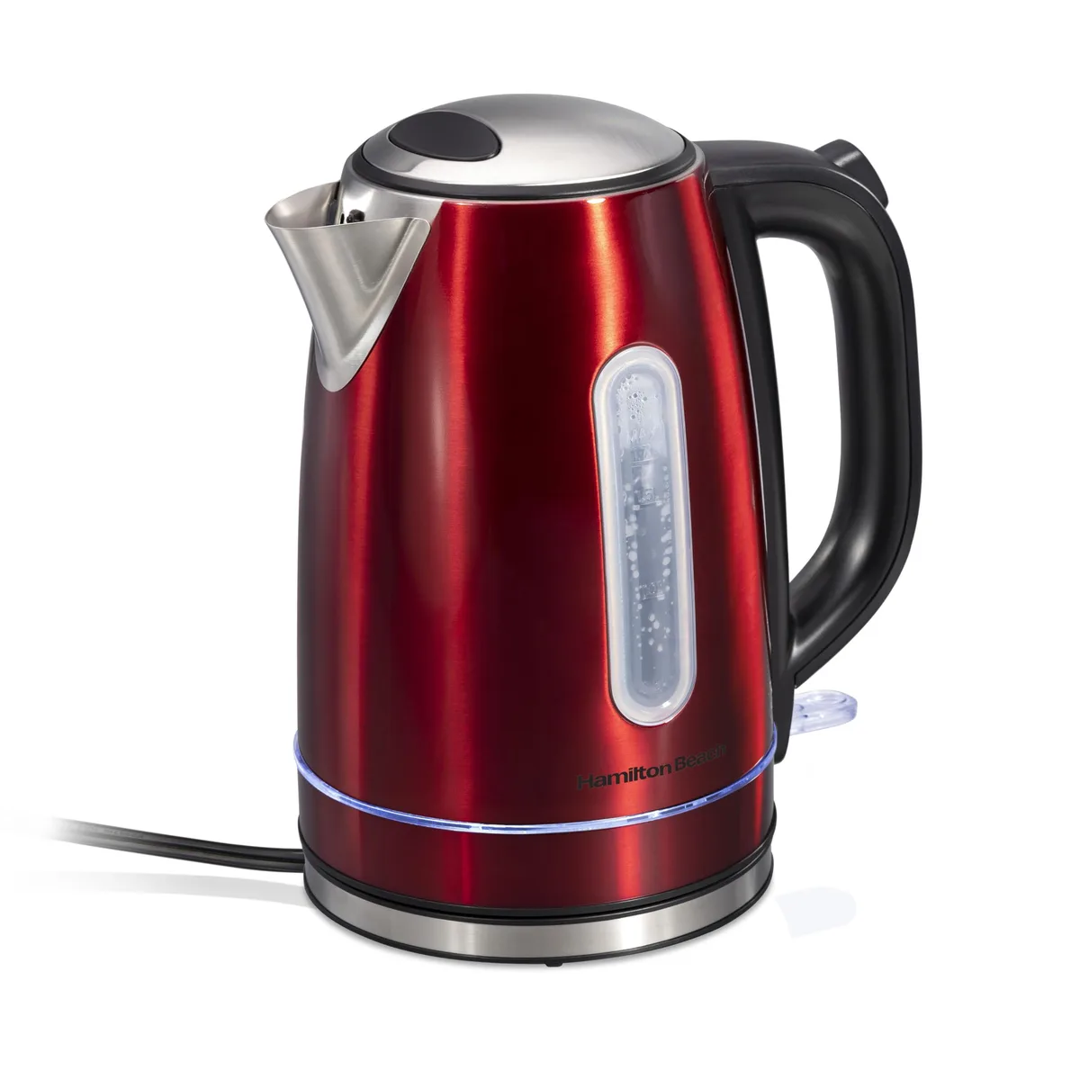  Hamilton Beach 41060 1.7 L Electric Kettle Red with LED Light Ring — product photo