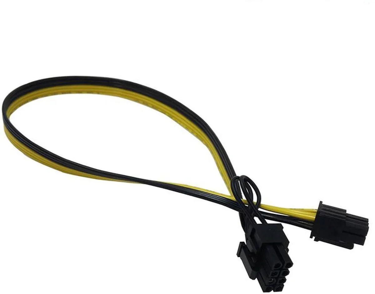 Vszerda Vszerda PCIe 6pin to 8pin(6+2) Male to Male internal power cable 1.64ft 18AWG — product photo
