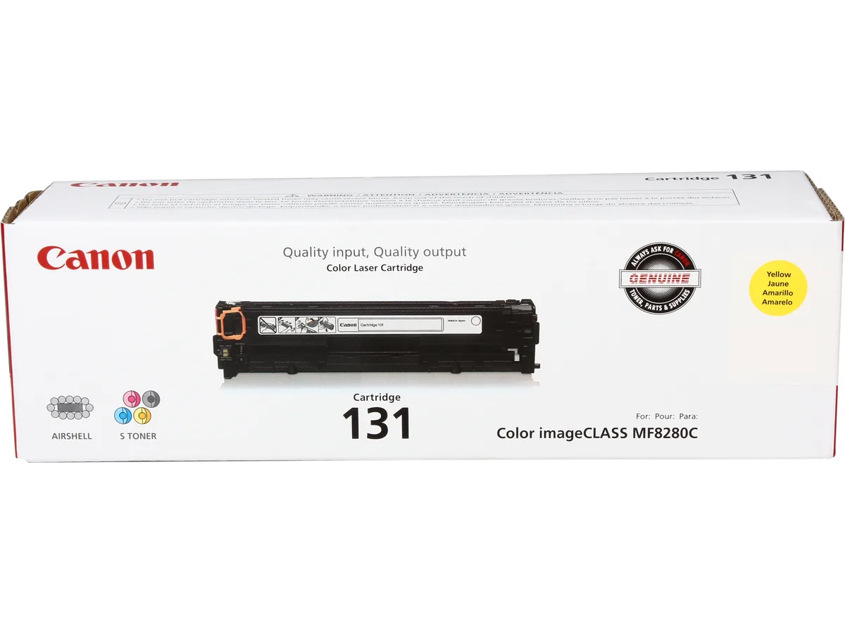 Canon Canon 131 (6269B001) Yellow Toner Cartridge 1500 Pages — 商品写真