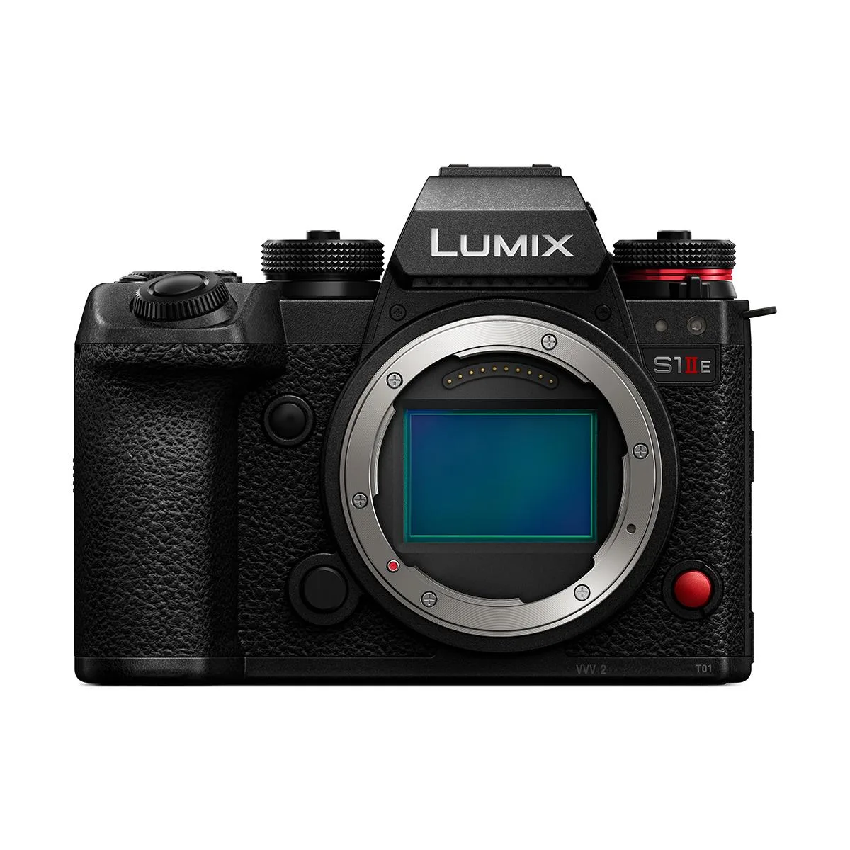Panasonic LUMIX S1 IIE mirrorless camera body with textured black finish and prominent grip