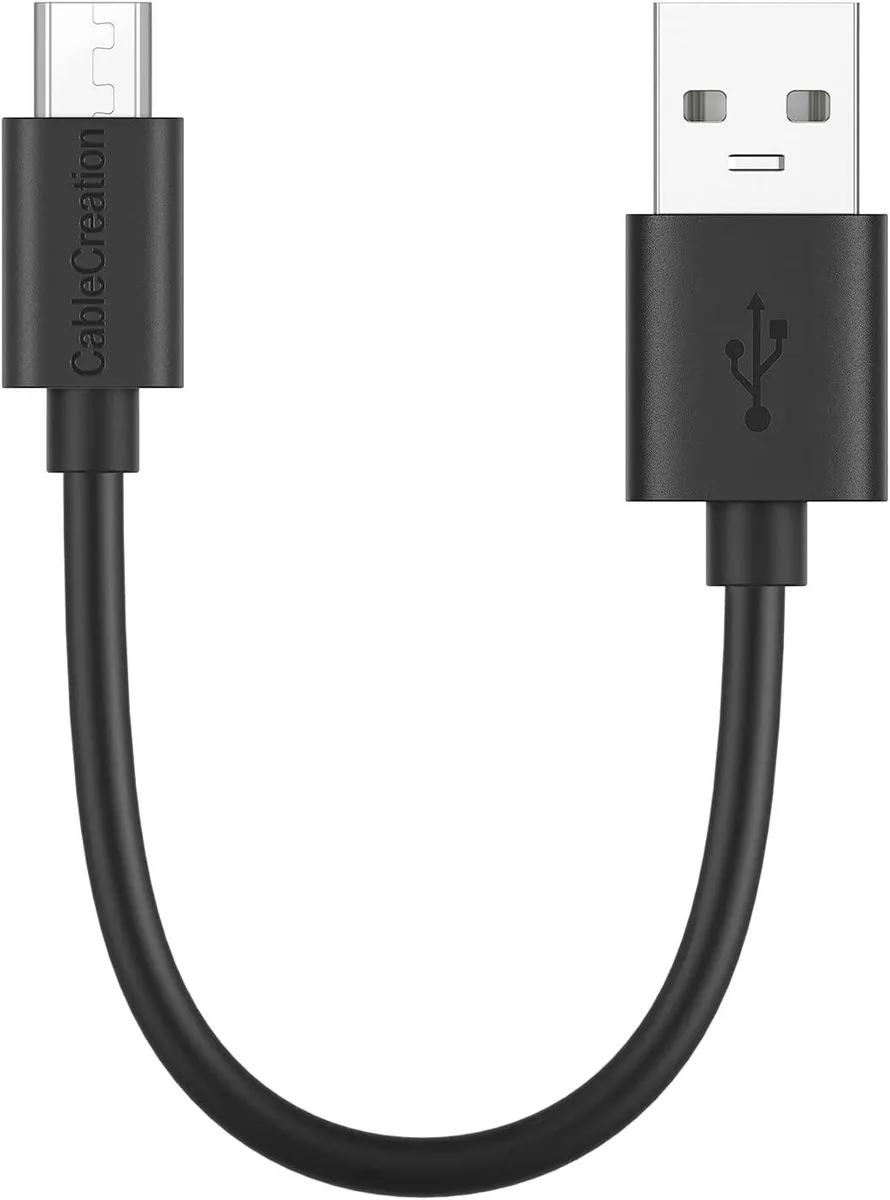 CableCreation CableCreation USB A to Micro USB cable 6 inch black — product photo