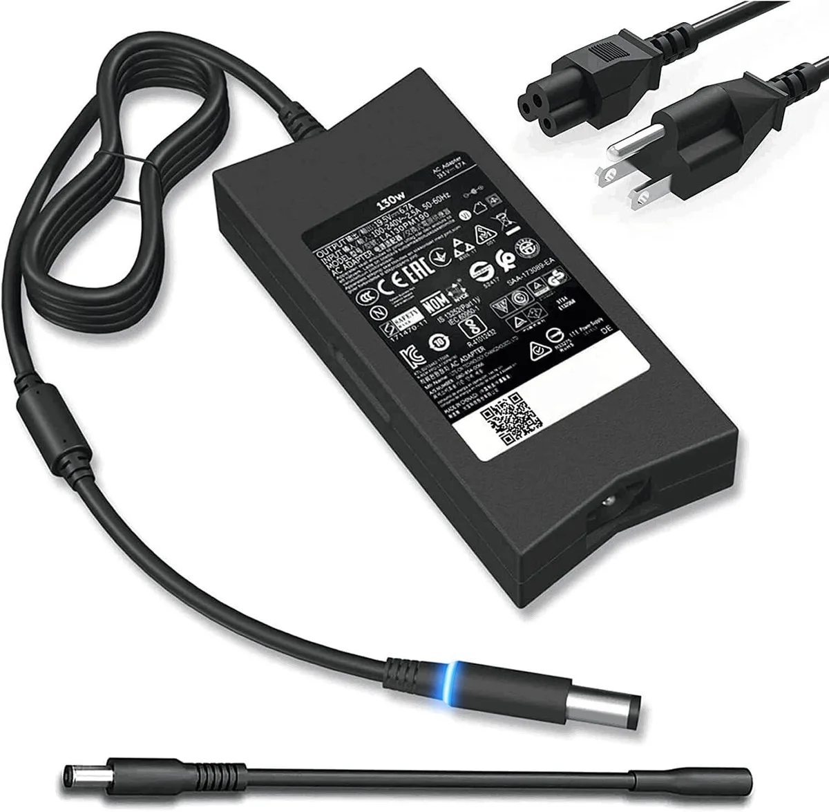 FLEANE FLEANE 130W Laptop Charger PA-4E Dual Tips 7.4mm 4.5mm — product photo
