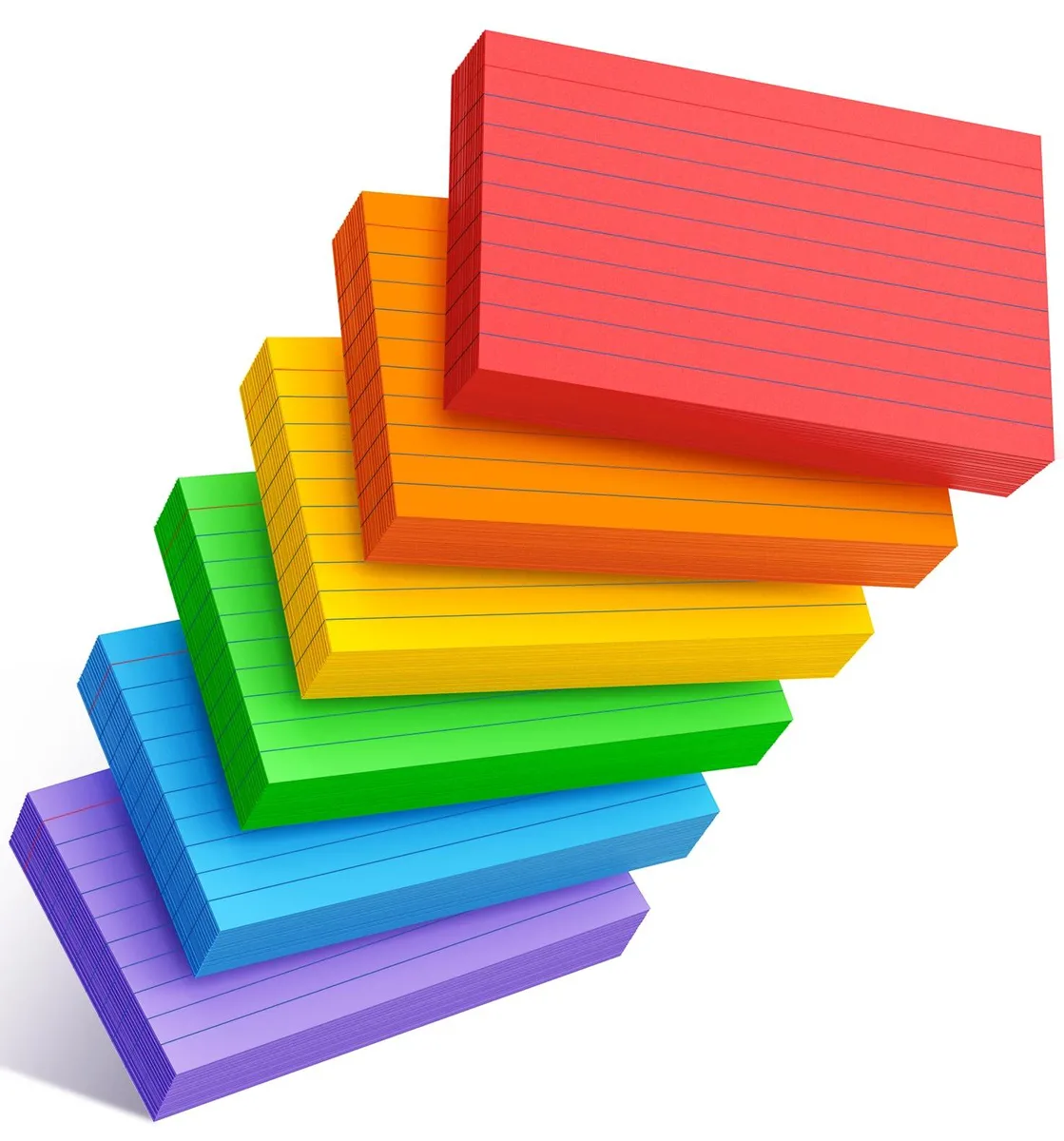  Avery THAMZUS0090630 index cards 3x5 inch 300 count ruled neon 6 colors 50 each — product photo
