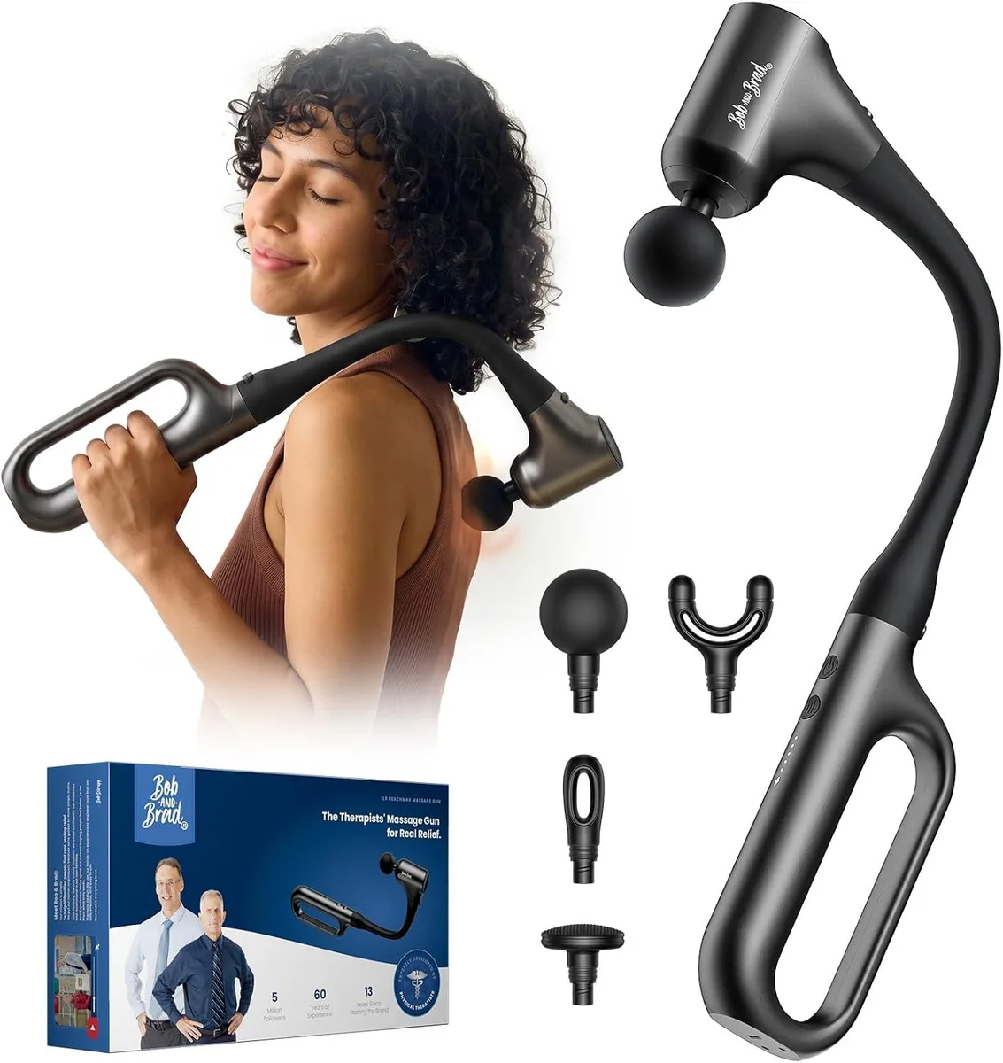 Bob and Brad Bob and Brad G11 L9 Massage Gun with Detachable Extension Handle — product photo