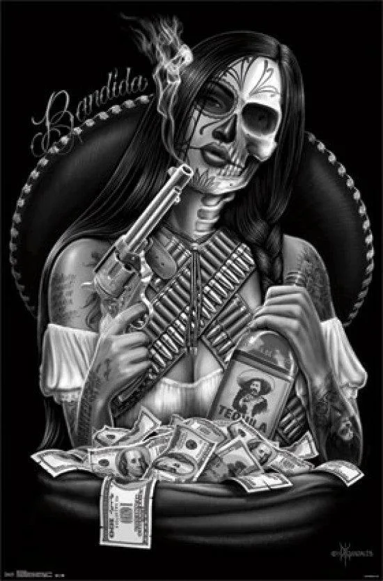 Bandida Lowrider Arte poster print 24 x 36 inches on heavy paper