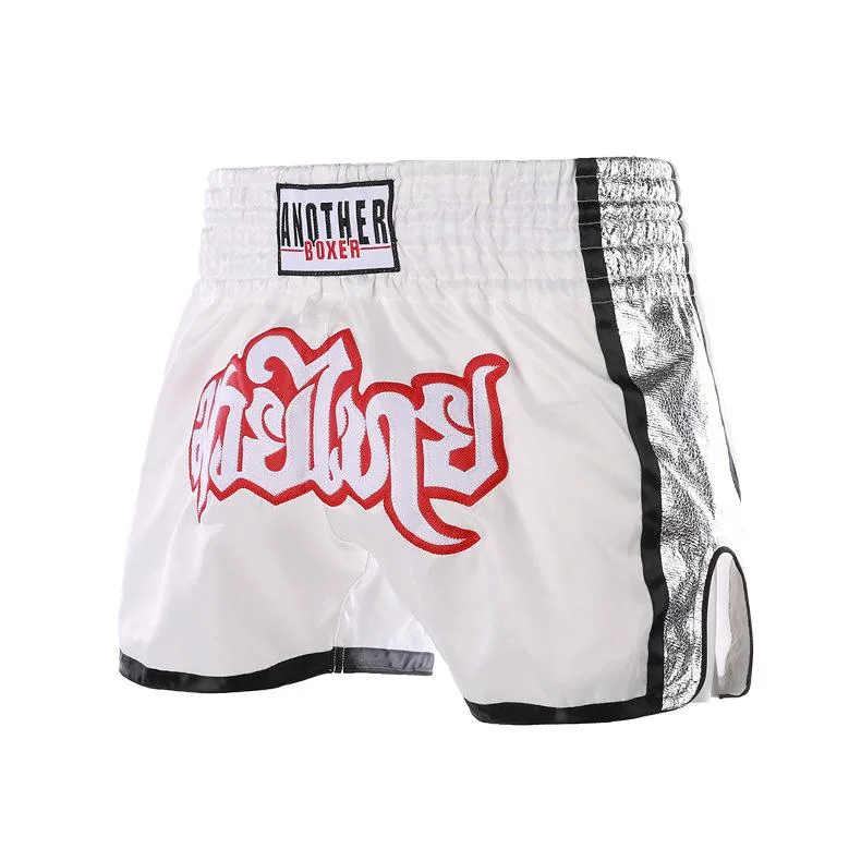Amor est vitae essentia Amor est vitae essentia Kickboxing Trunks Men's Shorts White-Sliver XXX-Large — product photo
