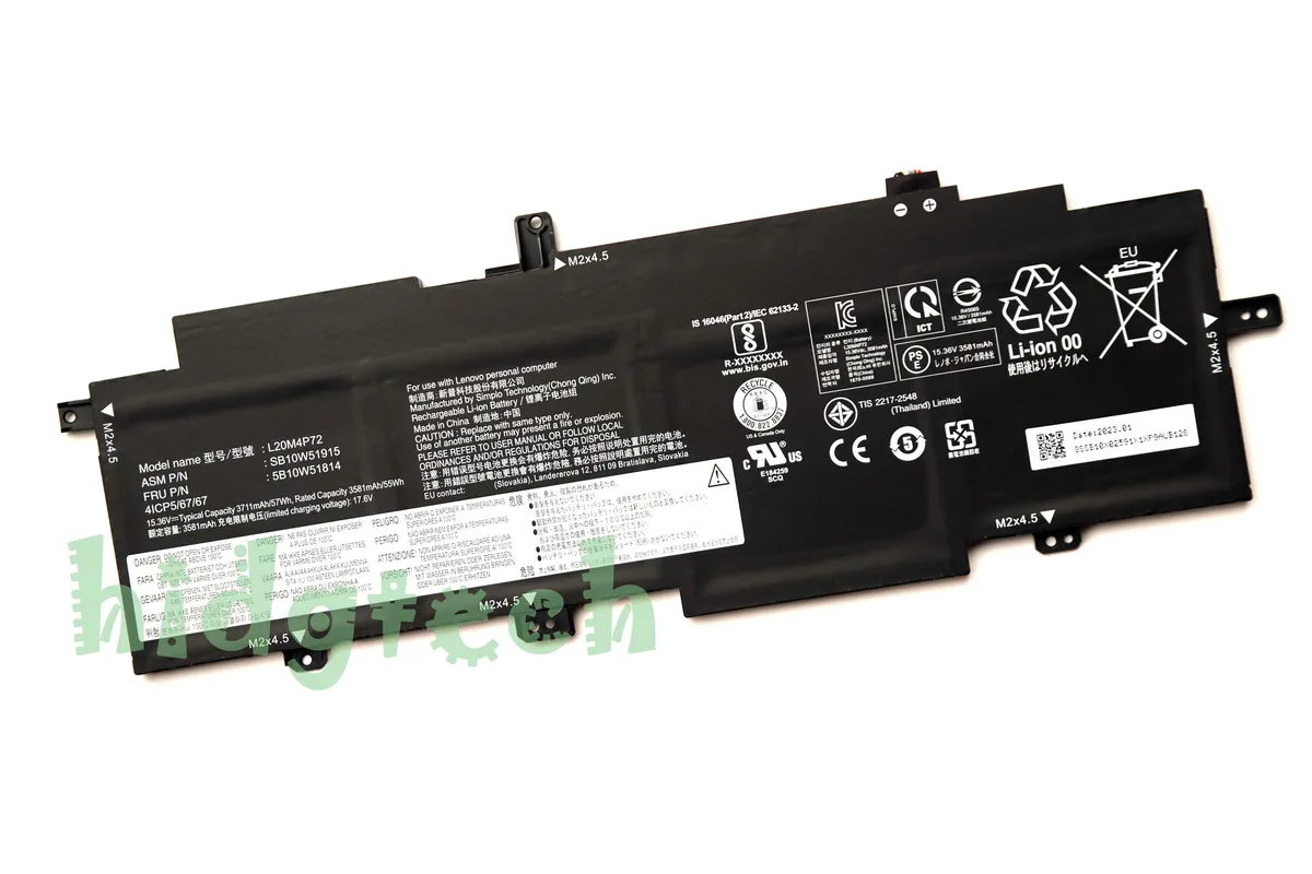 Beisite Beisite L20C4P72 L20D4P72 L20L4P72 L20M4P72 57Wh laptop battery — product photo
