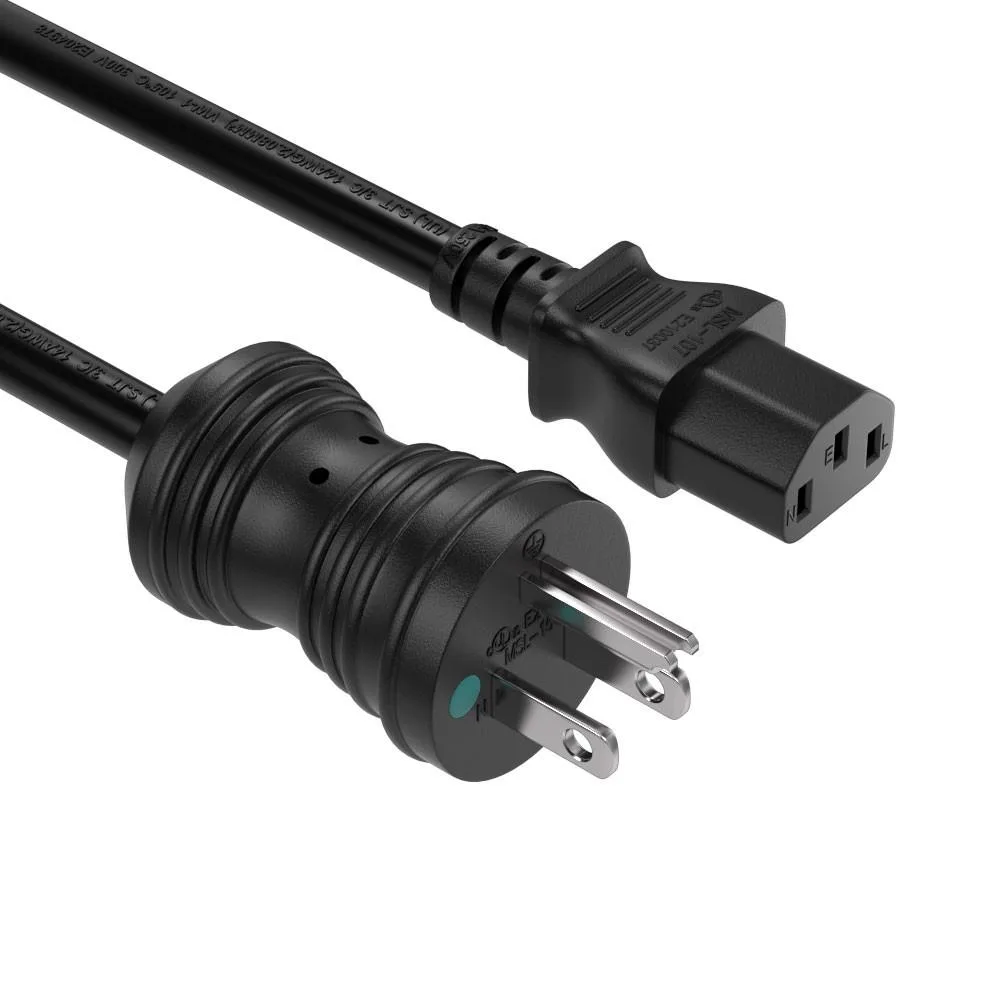 Cable Leader Cable Leader 3 ft NEMA 5-15P to C13 14 AWG 15A 125V Black — product photo
