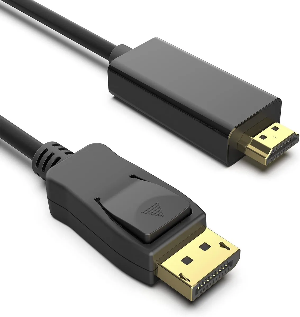 Corn Electronics Corn Electronics DisplayPort to HDMI cable 6 ft 1080p male to male black — product photo