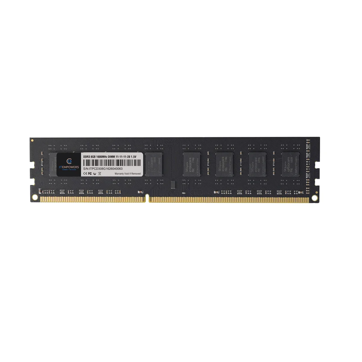 ITEMPOWERS ITEMPOWERS 8GB DDR3 1600MHz CL11 1.5V 240-Pin Desktop RAM — product photo
