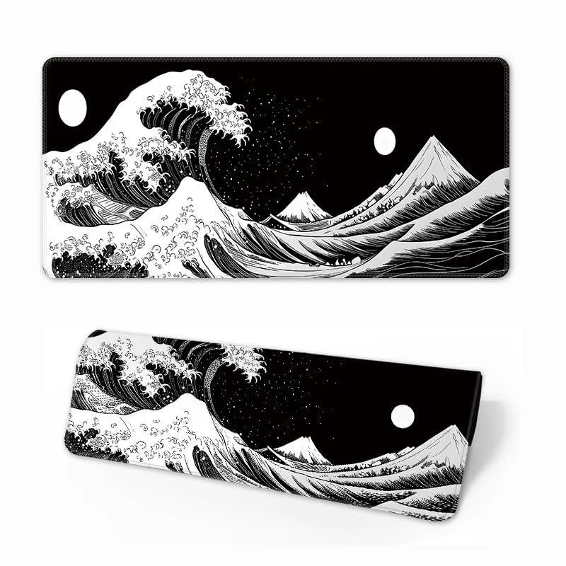  Keychron SBD001 Mouse Pad 31.5 x 11.8 Inch 2mm Black White — product photo