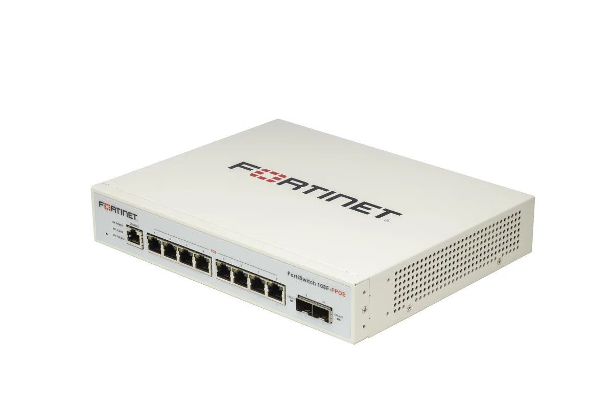Fortinet Fortinet FS-108F-FPOE 8-port PoE+ network switch — product photo
