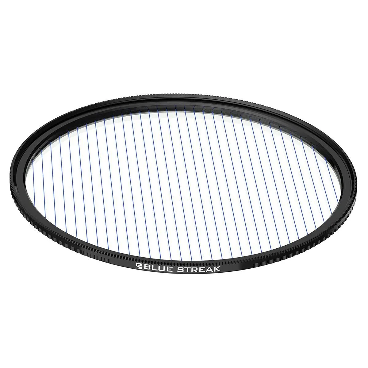 77mm circular filter with blue anamorphic streak coating and magnetic quick-swap frame