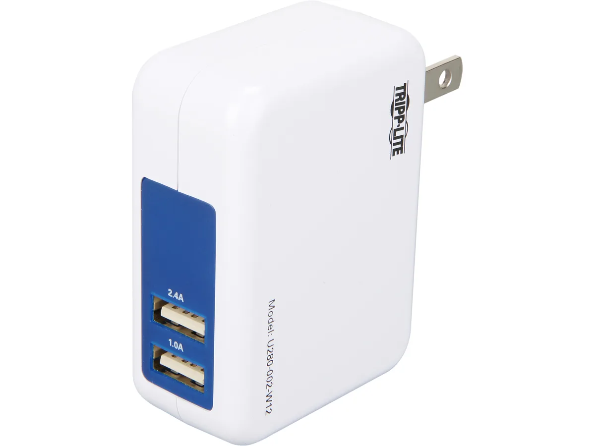Tripp Lite Tripp Lite U280-002-W12 2-Port USB Charger 1.0/2.4A — photo du produit