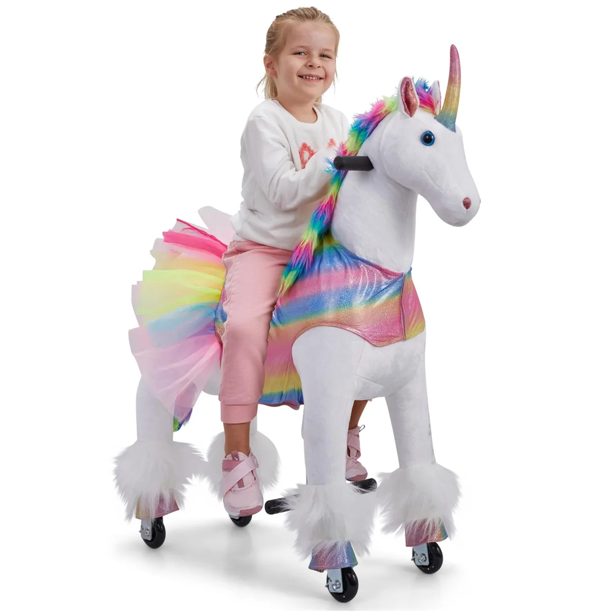Lil' Jumbl Lil' Jumbl LILJUBHORS01 Ride on Horse Vehicle Rainbow Ages 4-10 — product photo