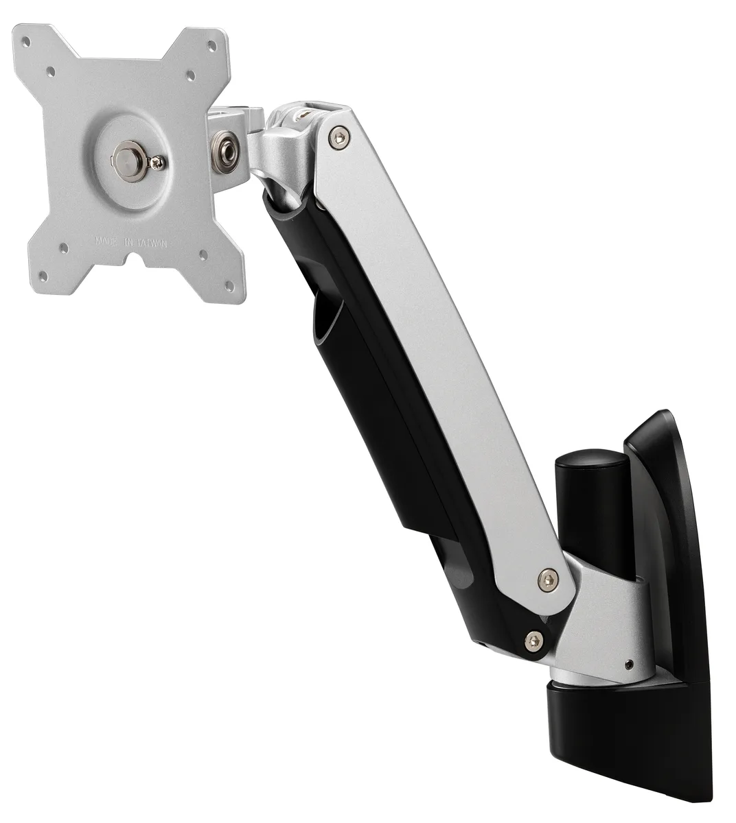 Amer Networks Amer Networks AMR1AW Single Link Spring Cantilever Articulating Monitor Wall Mount Silver — product photo
