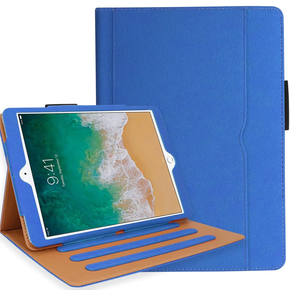 Newqiang Newqiang NQ_00876 iPad 9.7 2017 2018 Case Hand Strap Blue — product photo