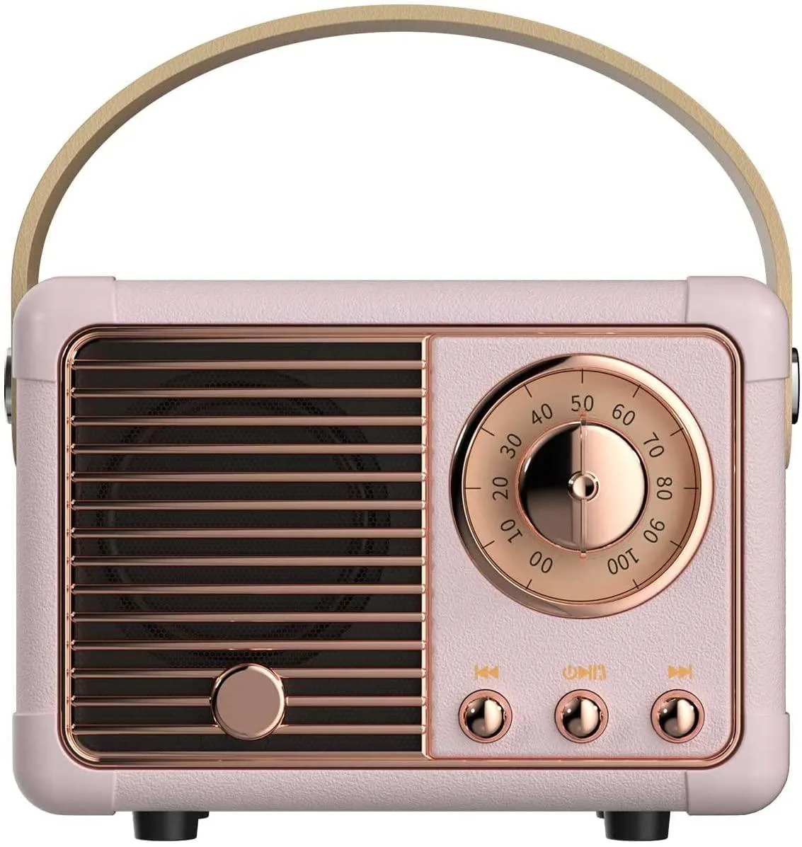 Baolira HM11 Retro Bluetooth 5.0 Portable Speaker Pink — product photo