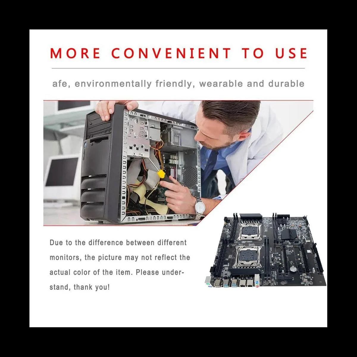 YINGHUA YINGHUA X99 Dual CPU Server Motherboard LGA2011 V3/V4 8xDDR4 256GB 5 GPU — product photo