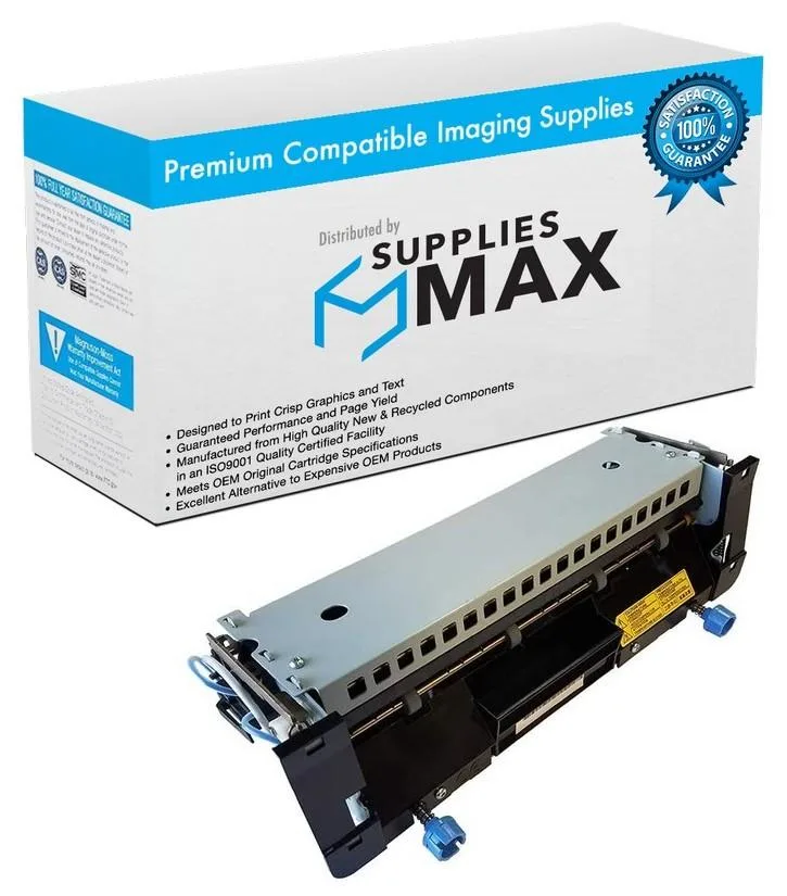 Rectangular black fuser assembly unit in plain packaging