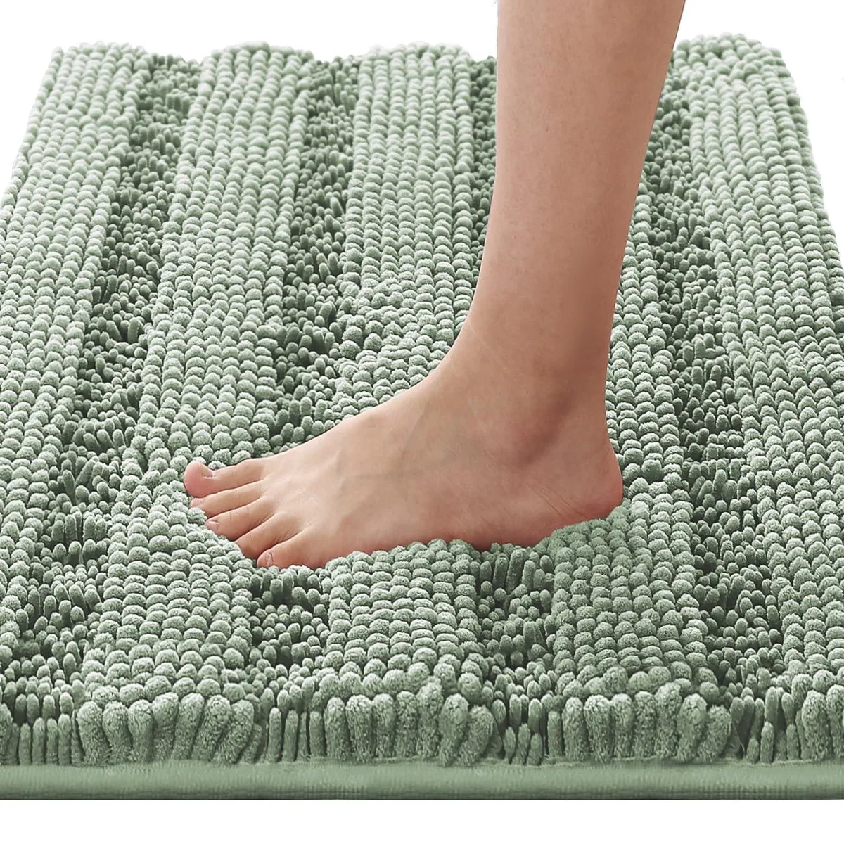  H.VERSAILTEX PART-HVTZBATHMAT-2032C14SAGE Sage Chenille Area Rug 20" x 32 — product photo