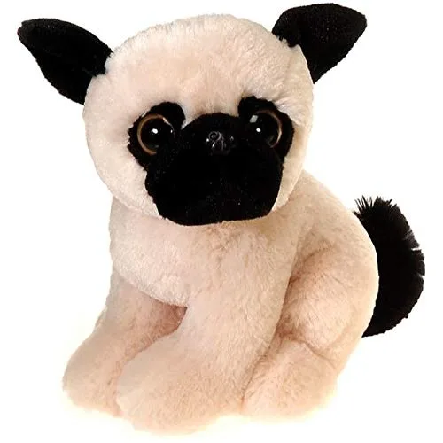 Fiesta Fiesta Pugsley Pug Big Eye 9" Sitting Plush Brown — product photo