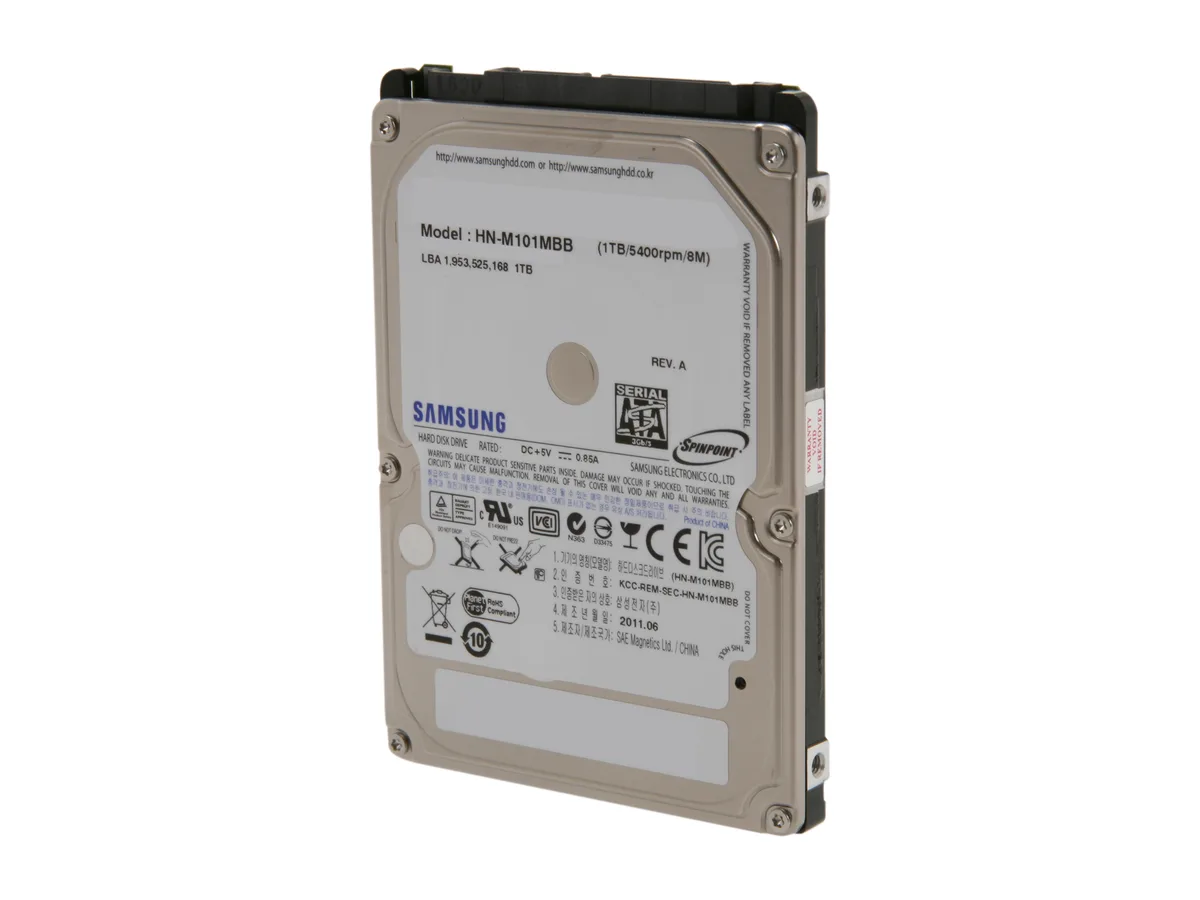 SAMSUNG SAMSUNG ST1000LM024 1TB 5400 RPM SATA 2.5 laptop hard drive — product photo