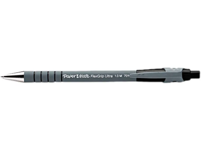 Paper Mate Paper Mate 9530131 FlexGrip Ultra ballpoint pen, black ink, medium, dozen — product photo