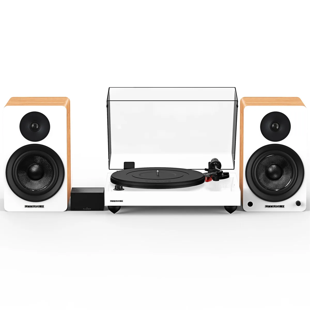 Fluance Fluance RT83 Turntable System White PA10 Ai61 120W Ortofon 2M Red — product photo