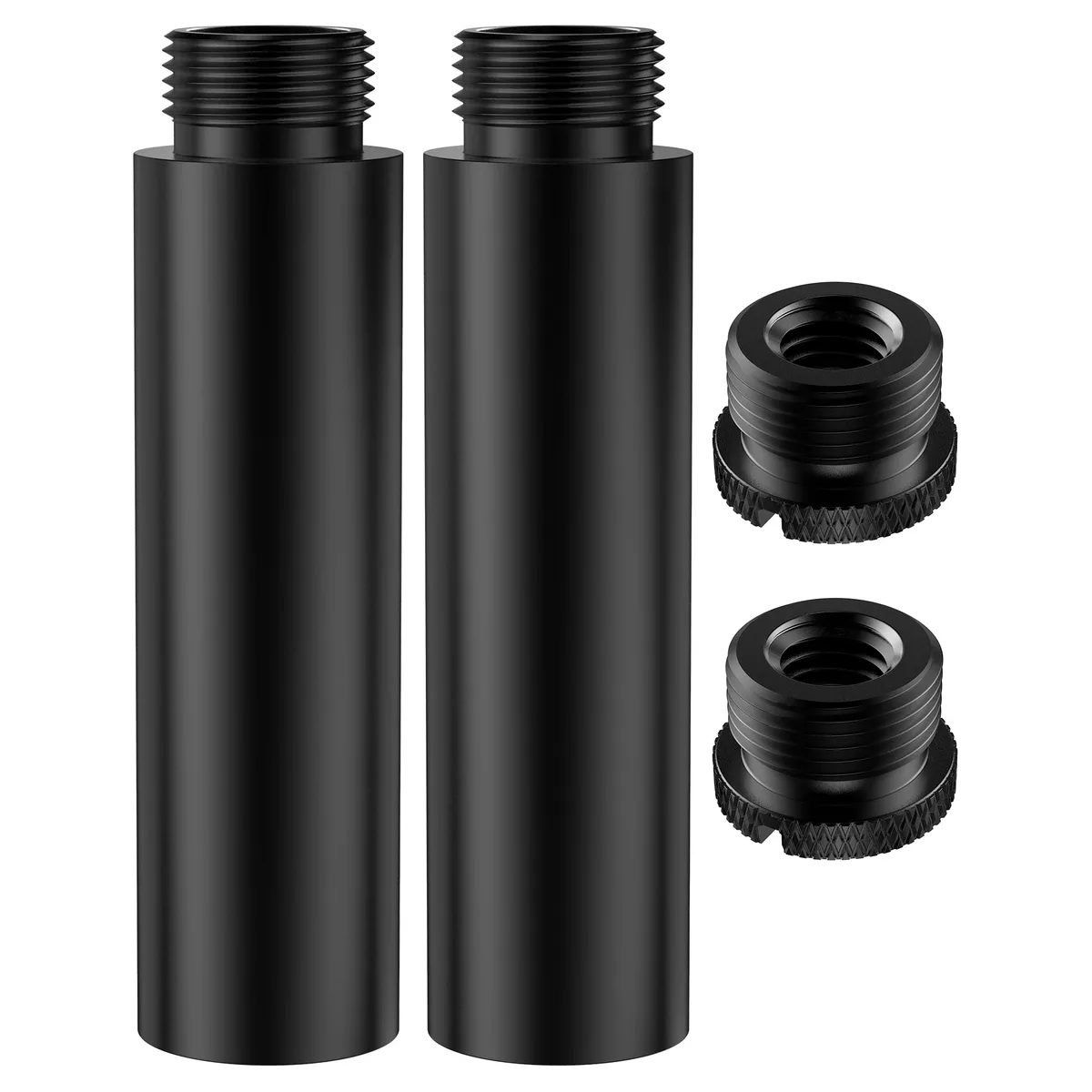 InnoGear ET04 Mic Stand Extension Tube 2 Pcs 5/8" Thread 2.99" Black — product photo