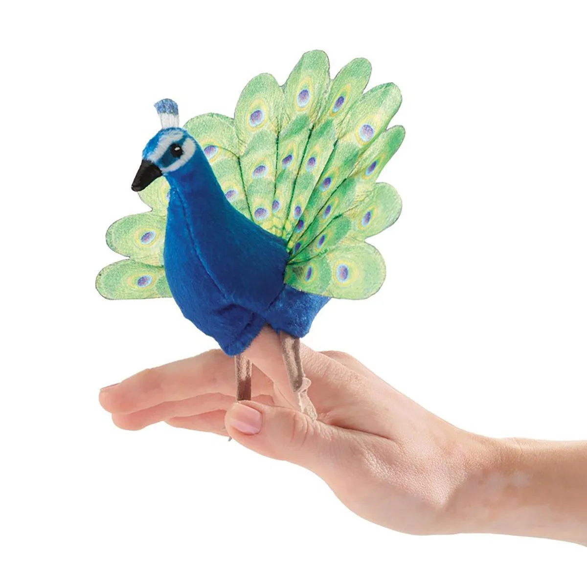 Folkmanis Puppets Folkmanis Puppets Mini Peacock Finger Puppet — product photo