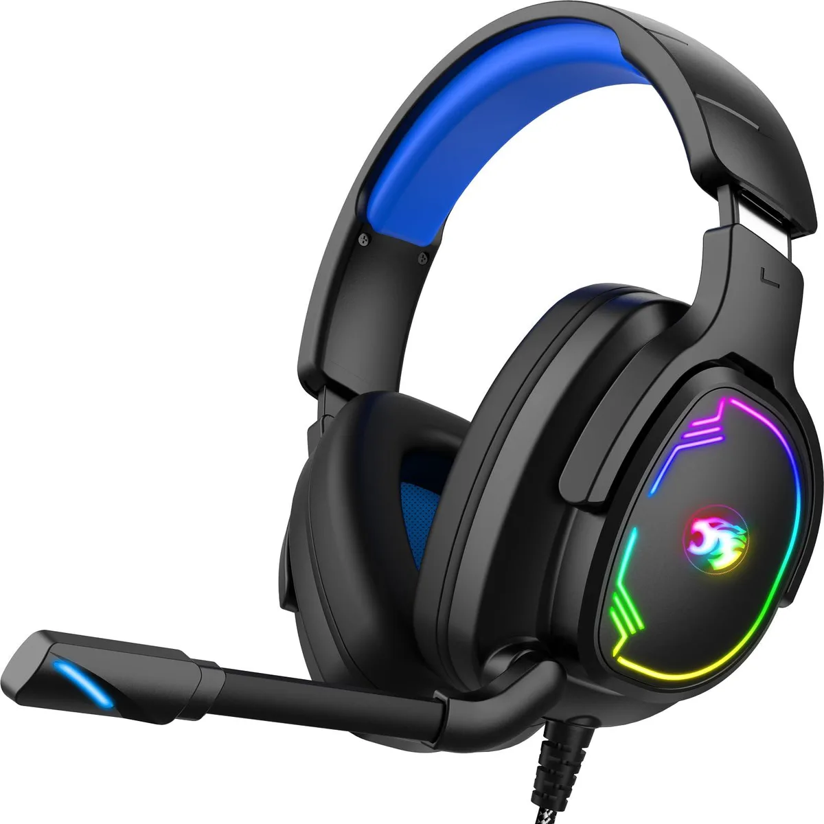  Jimonyer A82 7.1 Surround Sound Gaming Headset Blue — product photo