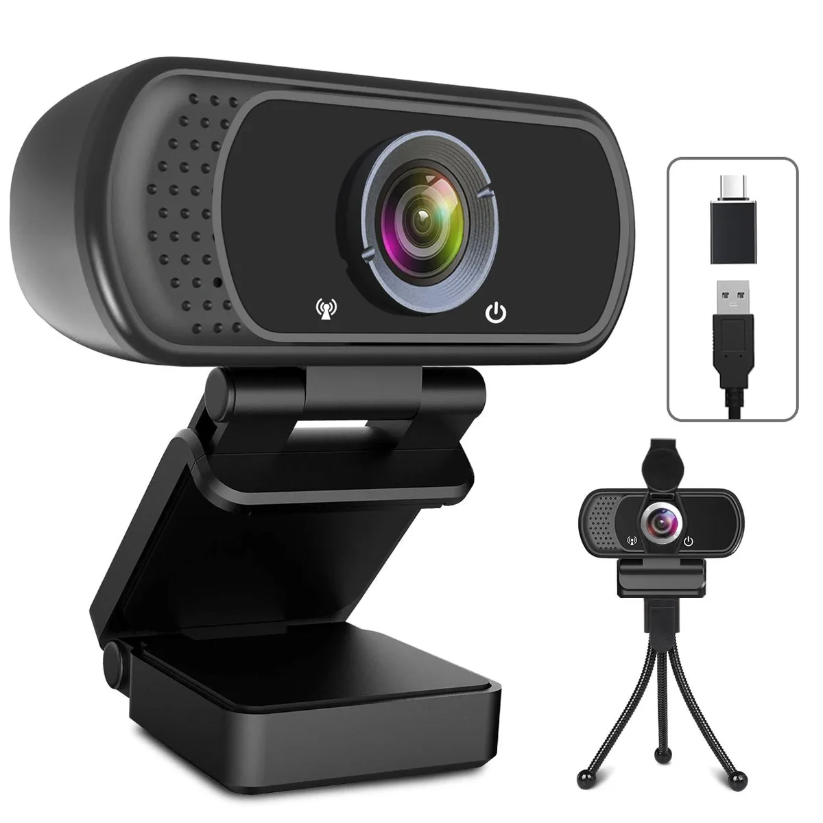 KEHIPI KEHIPI USB-C 1080P webcam 110° fixed focus .18 kg — product photo