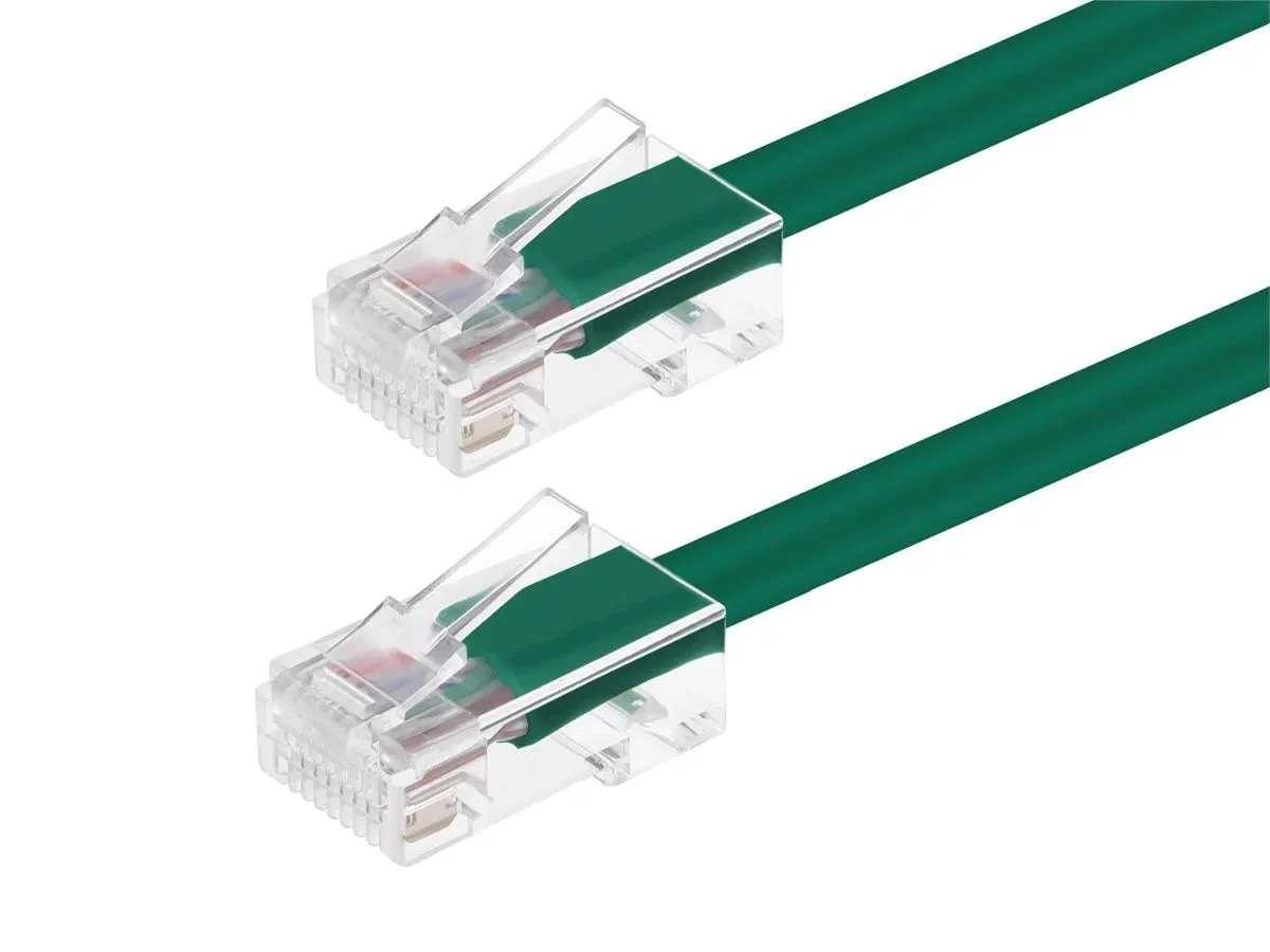 Monoprice Inc. Monoprice 113238 Cat6 Ethernet Patch Cable 1ft Green 550MHz 24AWG Zeroboot — product photo